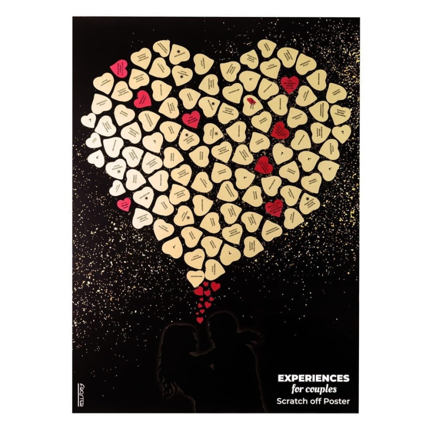 Poster razuibil cu experiente pentru cupluri (EN)