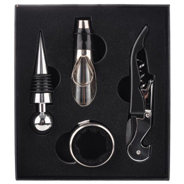 Set Tirbușon 4 Piese – Accesorii Complete pentru Vin