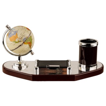 Set birou elegant multifuncțional cu glob și accesorii